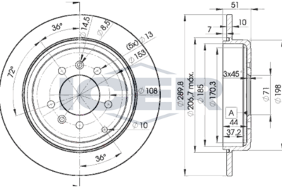 спирачен диск ICER 78BD4686-2