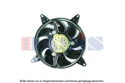 AKS DASIS 088108N Вентилятор системы охлаждения двигателя для FIAT PANDA Фургон/хетчбэк (141_)