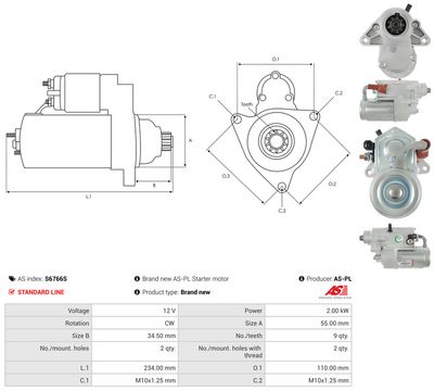 STARTER AS-PL S6766S 4