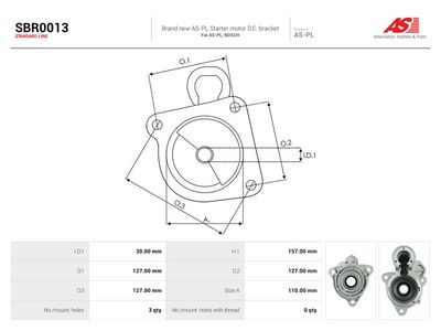 Starterdeksel, forgasser AS-PL SBR0013