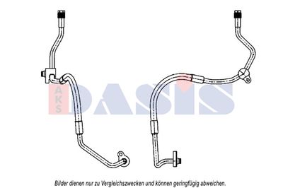 Трубопровод высокого давления, кондиционер AKS DASIS 885813N для FORD S-MAX