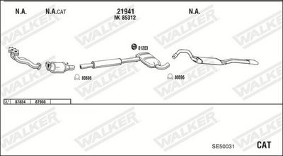 SISTEM DE ESAPAMENT WALKER SE50031