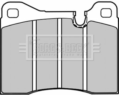 Комплект тормозных колодок, дисковый тормоз BORG & BECK BBP1013 для ALFA ROMEO 6