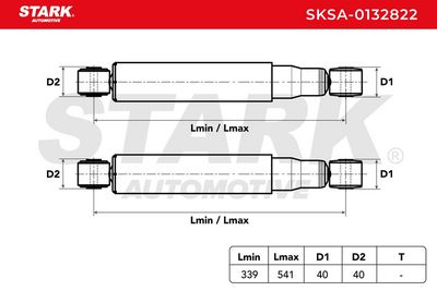 амортисьор STARK SKSA-0132822