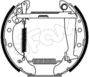 Комплект тормозных колодок CIFAM 151-158 для VW GOL