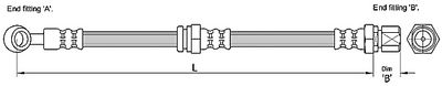 спирачен маркуч METZGER AUTOTEILE 4110191