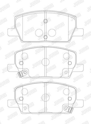 BREMSBELAGSATZ SCHEIBENBREMSE JURID 574050J 1