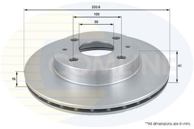 спирачен диск COMLINE ADC0612V