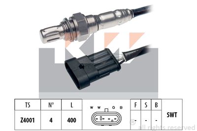 KW 497 021 Лямбда-зонд  для FIAT (Фиат)