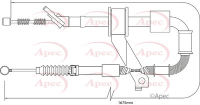 APEC Cable Pull, parking brake CAB1425