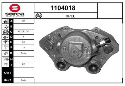 BREMSSATTEL SNRA 1104018