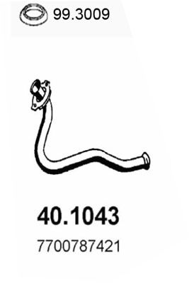 Rura wydechowa ASSO 40.1043