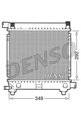 Радиатор, охлаждение двигателя DENSO DRM17027 для MERCEDES-BENZ 190