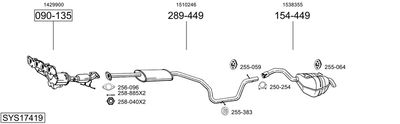 Изпускателна система BOSAL SYS17419