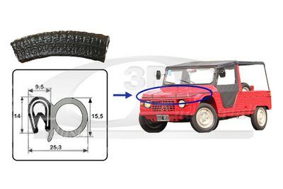 GARNITURA CAPOTA MOTOR