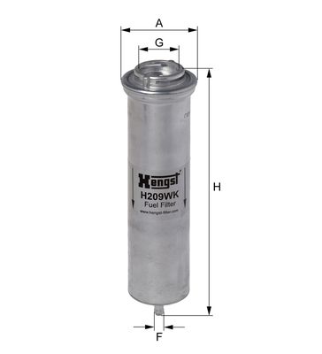 FILTRU COMBUSTIBIL HENGST FILTER H209WK