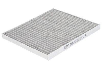 Cabinefilter met actieve kool, met zilverionen past: HYUNDAI ACCENT IV, GENESIS, I40 I, I40 I CW, IX35, TUCSON, VELOSTER  KIA CARENS I, CARENS III, CERATO II, CERATO KOUP II 1.1D-3.8 06.04-