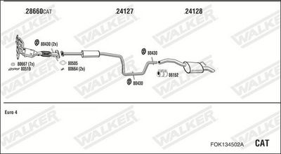 Изпускателна система WALKER FOK134502A