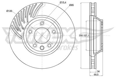 Brzdový kotouč TOMEX Brakes TX 74-24