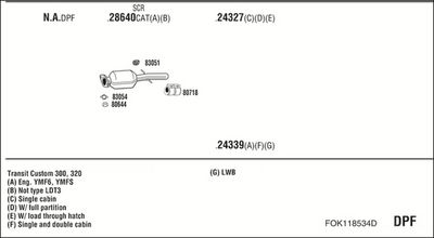 SISTEM DE ESAPAMENT WALKER FOK118534D