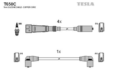 SET CABLAJ APRINDER TESLA T650C