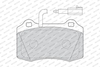 SET PLACUTE FRANA FRANA DISC FERODO FDB1508 1