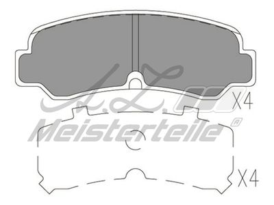 комплект спирачно феродо, дискови спирачки A.Z. Meisterteile AZMT-44-022-2419