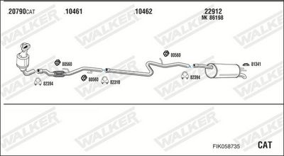 SISTEM DE ESAPAMENT WALKER FIK058735