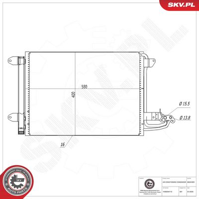 CONDENSATOR CLIMATIZARE ESEN SKV 86SKV001 4