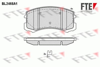 Комплект тормозных колодок, дисковый тормоз FTE BL2468A1 для MITSUBISHI COLT