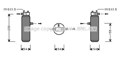 Осушитель, кондиционер AVA QUALITY COOLING PED194 для PEUGEOT 405