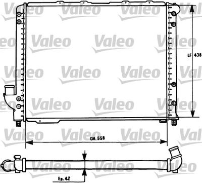 VALEO 731278 Радіатор охолодження двигуна для ALFA ROMEO (Альфа-ромео)