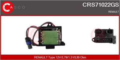 REZISTOR VENTILATOR HABITACLU CASCO CRS71022GS