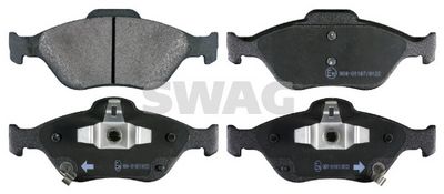 комплект спирачно феродо, дискови спирачки SWAG