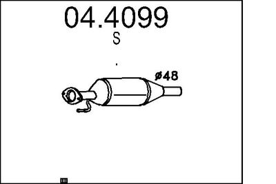 Катализатор MTS 04.4099 для SUZUKI SX4