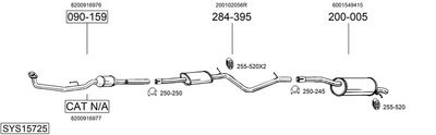 Изпускателна система BOSAL SYS15725
