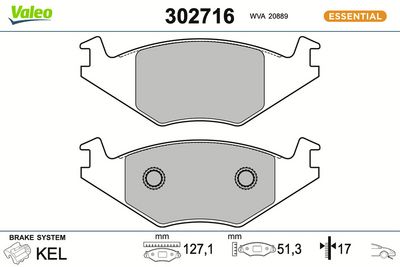 SET PLACUTE FRANA FRANA DISC VALEO 302716