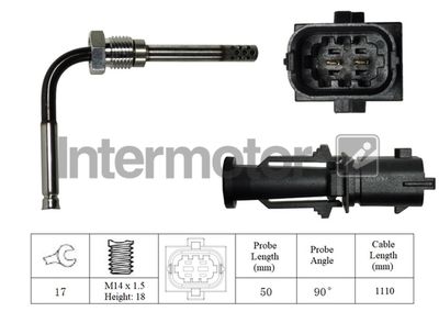 Sensor, exhaust gas temperature Intermotor 27034