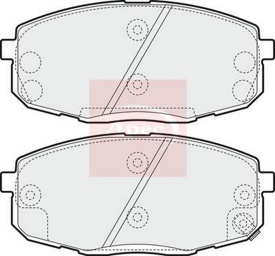 APEC Brake Pad Set, disc brake PAD1555