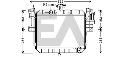 Радиатор, охлаждение двигателя EACLIMA 31R19026 для DAIHATSU FEROZA