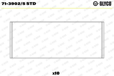PLEUELLAGER GLYCO 7139025STD