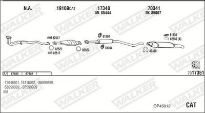 SISTEM DE ESAPAMENT WALKER OP45012