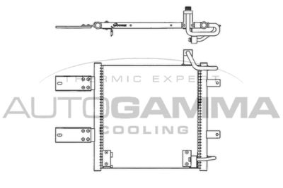 Конденсатор, кондиционер AUTOGAMMA 102781 для VW LUPO