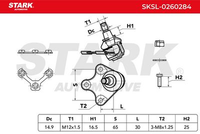Шарнири STARK SKSL-0260284