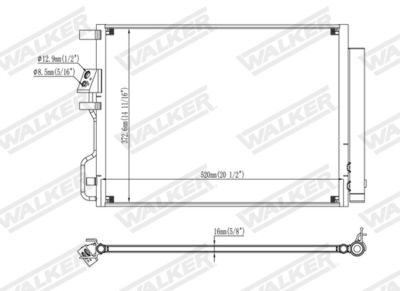 CONDENSATOR CLIMATIZARE WALKER WCD00030 6