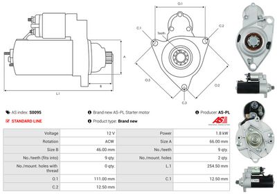 STARTER AS-PL S0095 4
