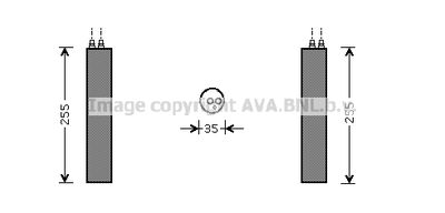 Осушитель, кондиционер AVA QUALITY COOLING HDD219 для HONDA JAZZ