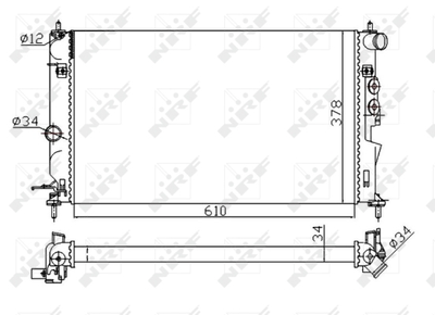 Радиатор, охлаждение двигателя WILMINK GROUP WG1721384 для OPEL VECTRA