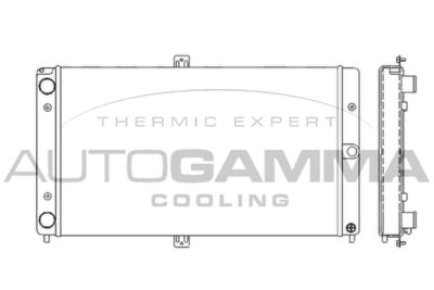 Радиатор, охлаждение двигателя AUTOGAMMA 107035 для LADA 111