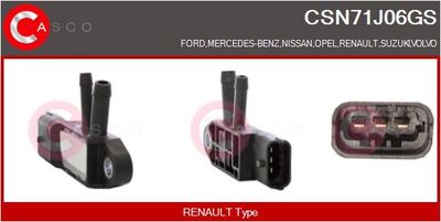 SENZOR PRESIUNE GAZE EVACUARE